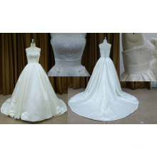 Apliques de renda Stain Wedding Dress